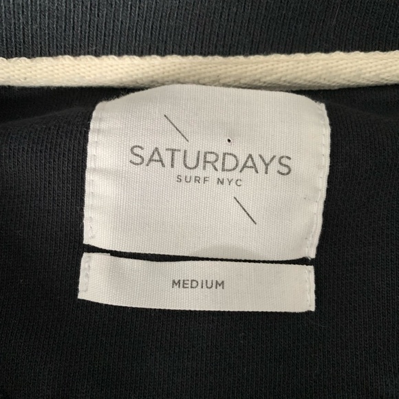 Saturdays Surf New York City Black Sweatshirt with Crew Neck woman’s size M - Picture 3 of 4